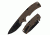 Cold Steel American Lawman Knife, Brown/Black, 8 1/8in, CS-58ALVF
