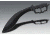 Cold Steel Chaos Kukri Fixed Blade Knife, 12.5in Plain Black SK-5 High Carbon, Black Aluminum Handle, CS-80NTK