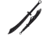 Cold Steel Chinese Sword Machete, w/o Sheath, 1055 Carbon Steel with Black Baked-On Anti Rust Matte Finish, Black, 24 in, CS-97TCH