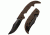 Cold Steel Large G-10 Espada Knife, Black/Brown, 12 1/4in, CS-62NGLVF