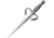 Cold Steel Large Parrying Dagger Knife, 13 satin finish 1055HC steel blade, Wire wrapped handle, 88EKA