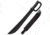 Cold Steel Latin D-Guard Machete, 18in, Black, 23 5/8in, CS-97AD18Z