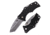 Cold Steel Micro Recon 1 Tanto Point Folding Knife, 2in, AUS-8A, Tanto Blade, Black Long G-10 Styled Griv-Ex Handle, CS-27DT