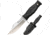Cold Steel Mini Leatherneck Fixed Blade Knife, 3.5in, 8Cr13MoV Steel, Clip Point Plain Blade, 3 1/4in Long Kray-Ex Handle, CS-39LSAB