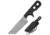 Cold Steel Mini Tac 6.5in Tanto Fixed Blade Neck Knife, Serrated, Japanese AUS8A Stainless Blade, Griv-Ex Handle, CS-49HTFS
