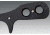 Cold Steel Mini Tac Skinner Fixed Blade Neck Knife, Black Faux G-10 handle, Plain, CS-49HSF