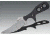Cold Steel Mini Tac Skinner Fixed Blade Neck Knife, Black Faux G-10 handle, Serrated, CS-49HSFS