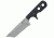 Cold Steel Mini Tac 6.5in Tanto Fixed Blade Neck Knife, Faux G-10 Handle, Plain Edge w/ Sheath, CS-49HTF