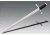 Cold Steel Norman Sword, Leather/Wood Scabbard, CS-88NOR