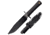Cold Steel Recon Scout Fixed Blade Knife, Black Kraton Handle, Black Blade, Plain, CS-39LRST