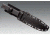 Cold Steel Survival Rescue Fixed Blade Knife, Black Kraton Handle, Plain, CS-38CSM