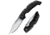 Cold Steel Voyager Folding Knife w/Griv-Ex Handle, 4in Clip Point Serrated Blade, Black, CS-29TLCCS