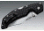 Cold Steel Voyager Folding Knife w/Griv-Ex Handle, 4in Clip Point Serrated Blade, Black, CS-29TLCCS