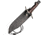 Cold Steel Wild West Bowie Knife, 16in Overall, 10.75in Satin 1095HC Steel Blade, Rosewood Handle, Black Leather Belt Sheath, CHLT00006