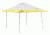 Coleman Instant Eaved Canopy Shelter, Center Height 8 ft 8 in, White / Yellow, 10 ft x 10 ft 2000014346