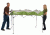 Coleman Instant Sun Canopy Shelter, White / Green, 7 ft x 5 ft 2000012221