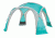 Coleman Mountain View Screendome Shelter, Center Height 7 ft 6 in, Teal / Gray, 12 ft x 12 ft 2000024748