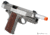 Colt 1911 Rail Gun CO2 Blowback, Full Metal, Silver w/Wood Colored Grip 180530