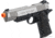 Colt 1911 Rail Gun CO2 Blowback, Silver Slide Full Metal w/Blk Frame 180531