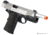 Colt 1911 Rail Gun CO2 Blowback, Silver Slide Full Metal w/Blk Frame 180531