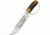 Colt Confederate D Guard Bowie Fixed Blade Knife, 10.375in, Bowie, Round Design Stag Handle CT827