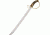 Colt D-Guard Short Sword,18in,Stainless Blade,Round Design Stag Handle CT832