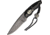 Colt Small Fixed Blade Knife,2.5in,Stainless Blade,Black Smooth Bone Handle CT463