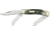 Colt Sowbelly Stockman Black Folding Knife, 3.75in, Clip/Spey/Sheepsfoot Blade, Stag Bone Handle CT248