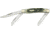 Colt Stockman Black Stag Bone Folding Knife,Clip/Spey/Sheepsfoot Blade, Stag Bone Handle CT243