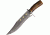 Colt Washington Bowie Fixed Blade Knife,10.5in,Clip Point Blade,Stag Handle CT828
