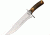 Colt Washington Bowie Fixed Blade Knife,10.5in,Stainless Clip Point Blade,Stag Handle CT829