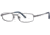 Columbia Grizzly Creek 100 Single Vision Prescription Eyeglasses - Frame Brushed Silver, Size 50/17mm CBGRIZZCREEK10003