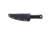 Columbia River Knife &amp; Tool HZ4, Fixed Blade Knife, 4.76" Trailing Point Blade, SK-5 Blade Steel, 8.88" Overall Length, Titanium Nitride Finish, Black, Black G10 Grips, Includes Sheath, 2924