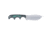 Columbia River Knife &amp; Tool Minimalist Nessmuk, Fixed Blade Knife, 2.9&quot; Drop Point Blade, D2 Blade Steel, 6&quot; Overall Length, Stone Wash Finish, Silver, Micarta Handle, Includes Sheath, 2376