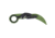 Columbia River Knife &amp; Tool Provoke, Folding Knife, 2.41&quot; Hawkbill Blade, D2 Blade Steel, 7.25&quot; Overall Length, Cerakote Finish, Green, Black Aluminum Handle, Liner Lock, 4040BG