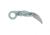 Columbia River Knife &amp; Tool Provoke, Folding Knife, 2.47&quot; Hawkbill Blade, AUS 8 Blade Steel, 7.19&quot; Overall Length, Stonewash Finish, Silver, Green Grivory Handle, Liner Lock, 4041GR