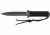 Combat Ready Boot Knife Black Fixed Blade Knife, 5.5in, Black Cord Wrapped Handle CO011