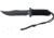 Combat Ready Military Fighter Fixed Blade Knife, 6.25in, Black Cord Wrapped Handle CO010