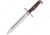 Combat Ready Mini M1 Combat Knife, 4.5in Overall, 2.75in Mirror SS Blade, Brown Stag Bone Handle, SS Guard, Full Tang, KE42-CBR349