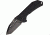 Combat Ready Tanto Folding Knife, 3.125in, Black Titanium Tanto, Black Grooved Texturized G-10 Handle CBR101