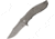 Combative Edge Draco Gray A/O Folding Knife,3.5in,Stainless Steel,Standard Edge,Dark Gray,Titanium Handle CBE00442