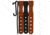 Comp-Tac C-Clip,1.5in,Pack of 4,2 Black,2 Chestnut CCLIPPACK-1.5"