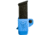 Comp-Tac Single Magazine Pouch W/ Belt Clip, Size 4 - Glock 9/40 Double Stack, .45 GAP, Left Hand, Kydex Blue, C62104000LBUN