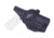 Rounded OWB KYDEX Paddle Holster, Glock 17 19 19X 22 23 31 32 34 35 45 Gen 1-5 w/ TLR-1, LH, Black, GLK-1917TLR1-BK-LH-OWBPDL