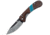 Condor Blue River Hunter Linerlock Folding Knife, 3 natural 440C stainless blade, Walnut handle with Reconstituted turquoise inlay, CTK2828-3-4C