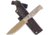 Condor Tool and Knife Desert Romper Knife Fixed Blade Knife, 4.5in, 1075HC Steel, Drop Point, Natural, Canvas Micarta Handle, CTK3909-4.5