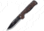 Condor Krakatoa Framelock Walnut Folding Knife, 3.5 natural finish 1095HC steel blade, Walnut handle with stainless back handle, CTK3952-4.2HC