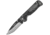 Condor Krakatoa Linerlock Army Green Folding Knife, 3.5 natural finish 1095HC steel blade, Green canvas micarta handle, CTK3937-4.27HC