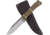 Condor Tool and Knife Lifeland Hunter Knife Fixed Blade Knife, 4in, 440C Steel, Drop Point, Satin, Walnut Handle, CTK103-4.5-4C