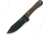 Condor Tool and Knife Mini Hudson Bay Knife, 8.88in Overall, 4.88in Condor Classic Finish 1075Hc Steel Drop Point, Walnut Handle, Black Leather Sheath, CTK2816-4.9HC
